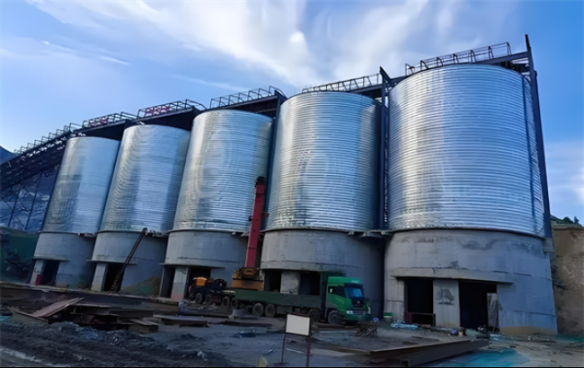 海西螺旋卷板仓施工现场